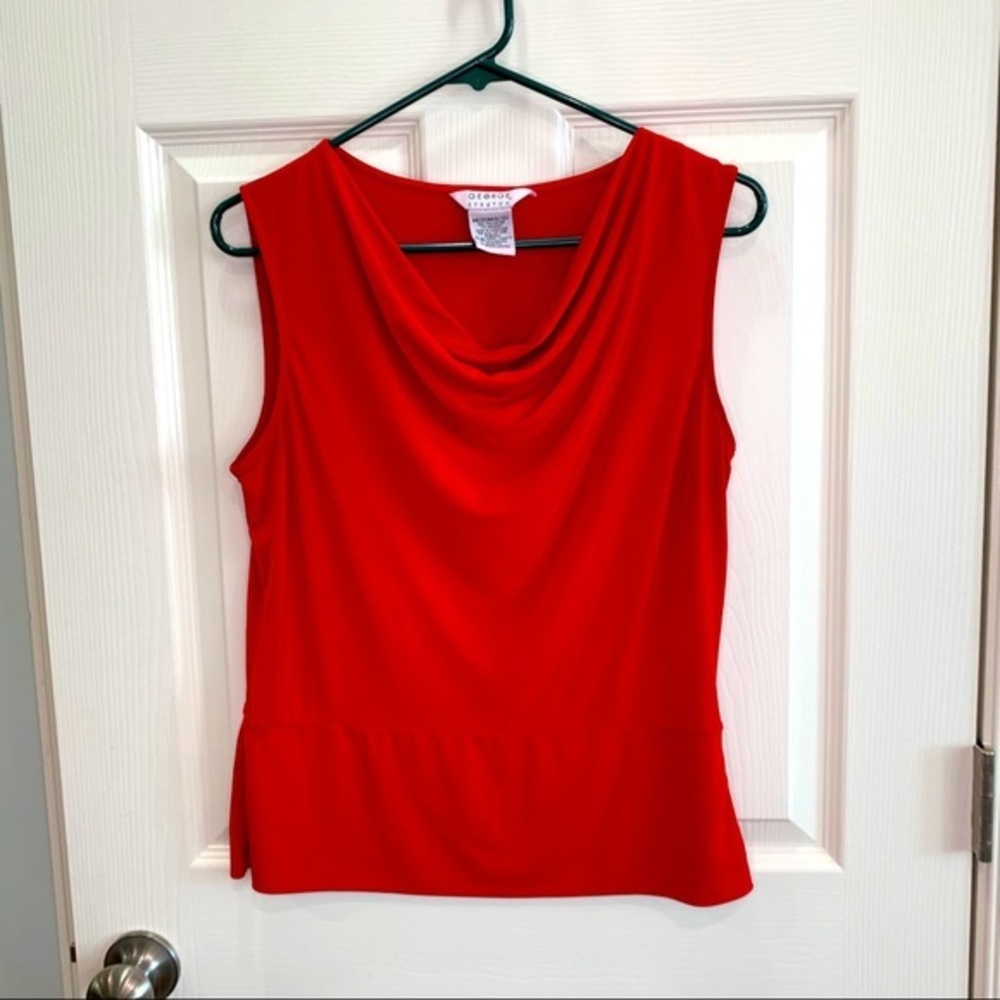 5/$15 - George red drape neck tank sz medium